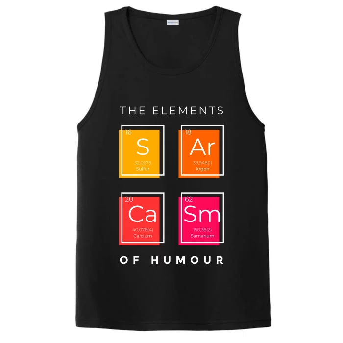 Sarcasm The Elements Of Humour Funny Performance Tank