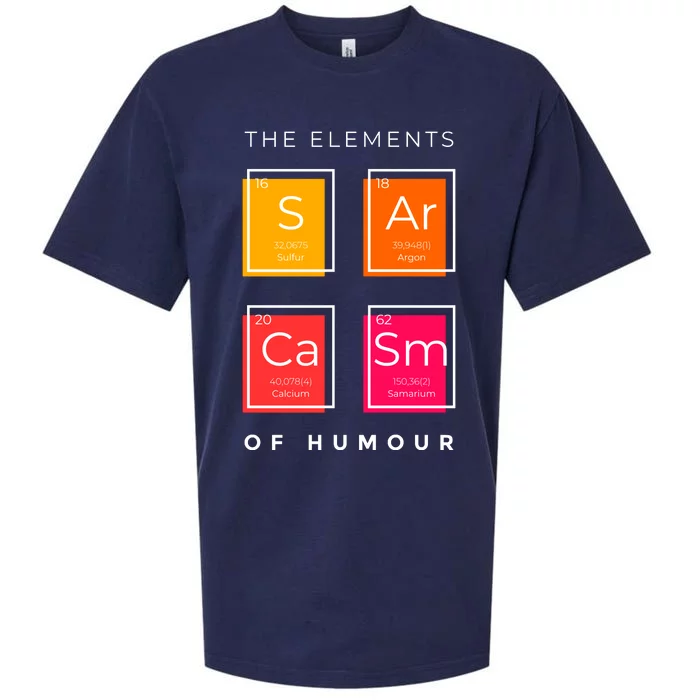 Sarcasm The Elements Of Humour Funny Sueded Cloud Jersey T-Shirt