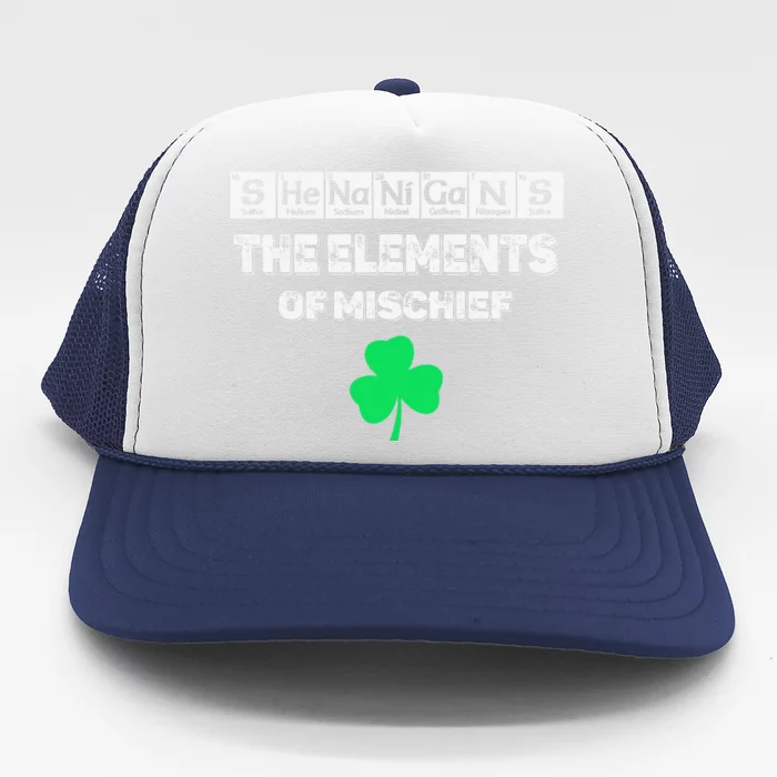 Shenanigans The Elements Of Mischief St. Patricks Day Trucker Hat