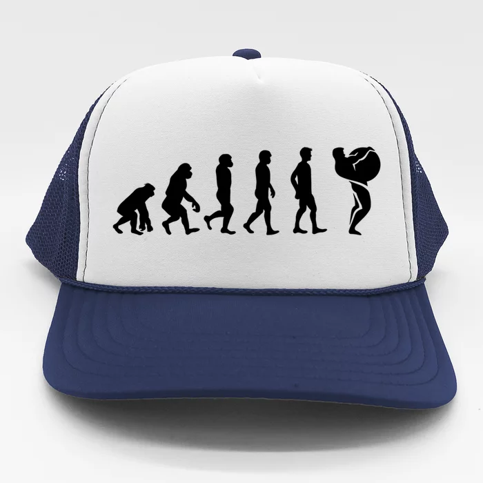 Strong Training Evolution Powerlifting Stones Great Gift Trucker Hat