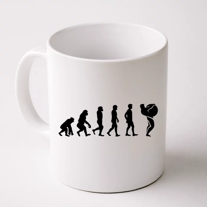 Strong Training Evolution Powerlifting Stones Great Gift Front & Back Coffee Mug