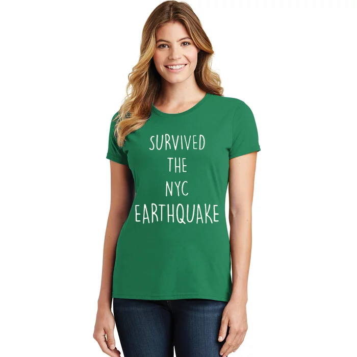 Survived The Earthquake The Nyc Women's T-Shirt