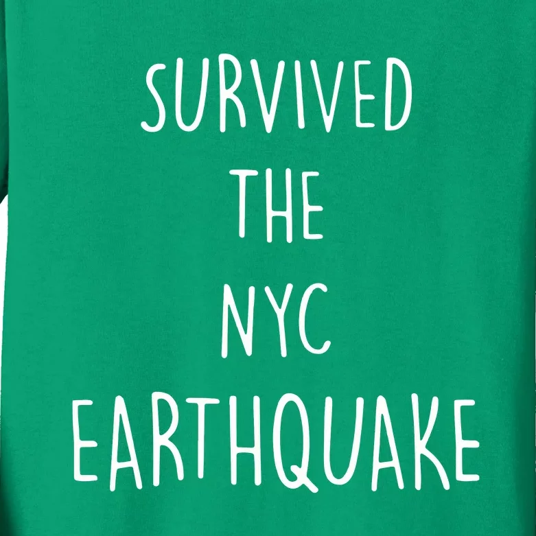 Survived The Earthquake The Nyc Kids Long Sleeve Shirt