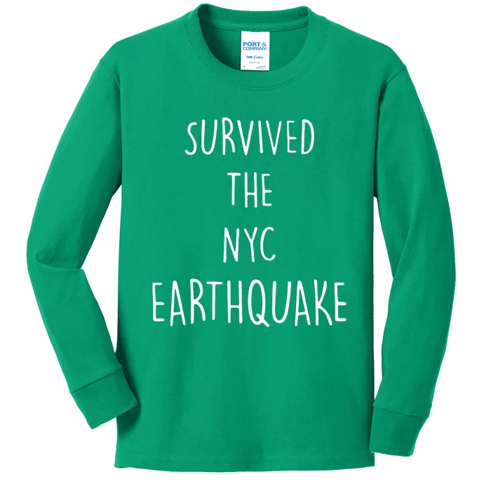 Survived The Earthquake The Nyc Kids Long Sleeve Shirt