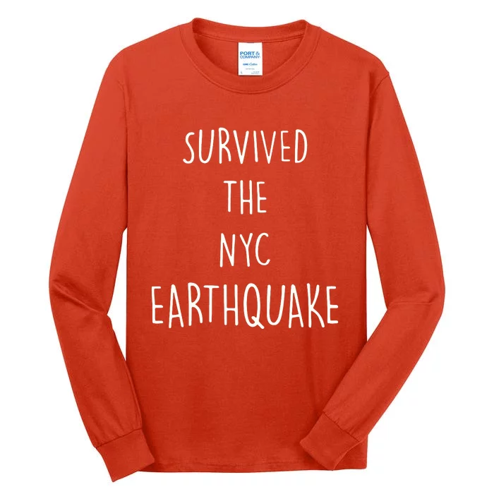 Survived The Earthquake The Nyc Tall Long Sleeve T-Shirt