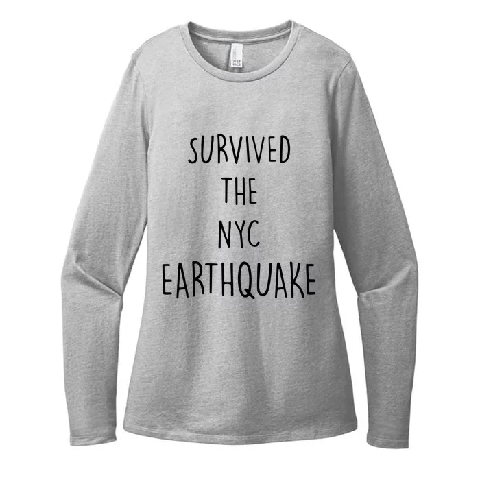 Survived The Earthquake The Nyc Womens CVC Long Sleeve Shirt