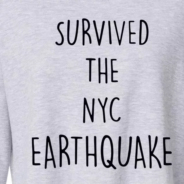 Survived The Earthquake The Nyc Cropped Pullover Crew