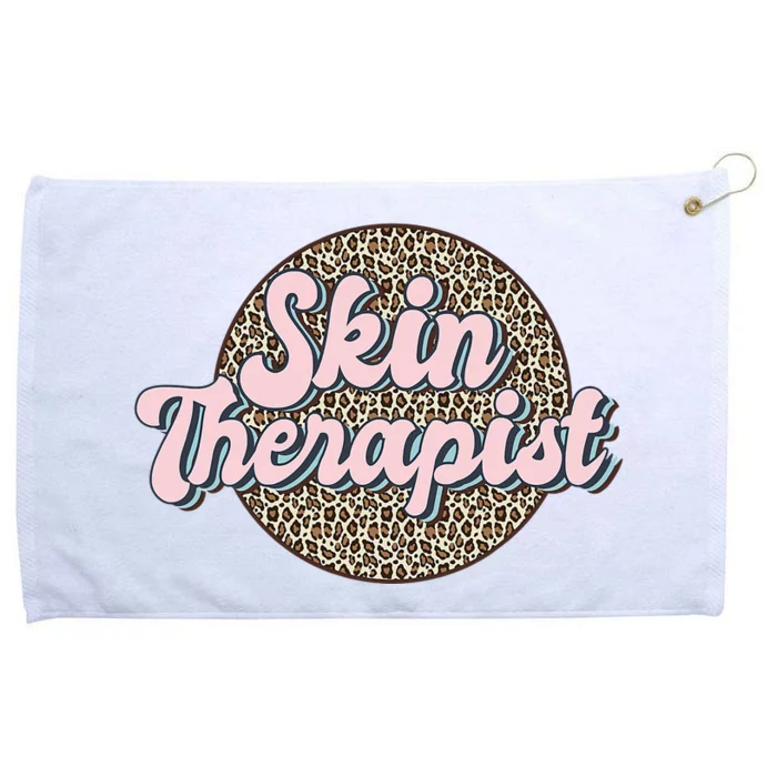 Skin Therapist Esthetician Leopard Skincare Grommeted Golf Towel