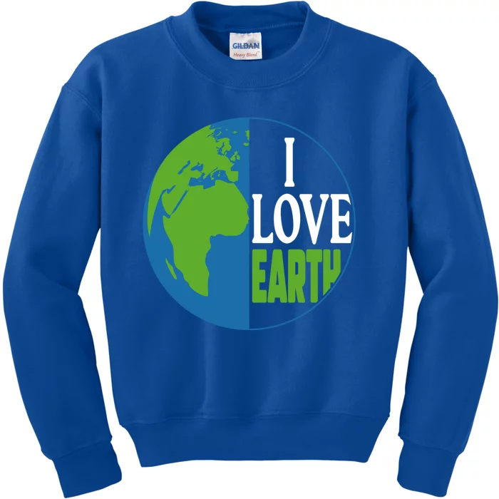 Save The Earth Day Everyday I Love Mother Earth Planet Earth Great Gift Kids Sweatshirt