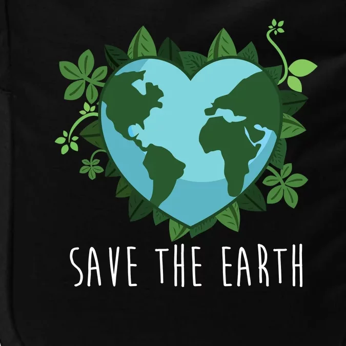 Save The Earth Planet Heart Earth Day Impact Tech Backpack