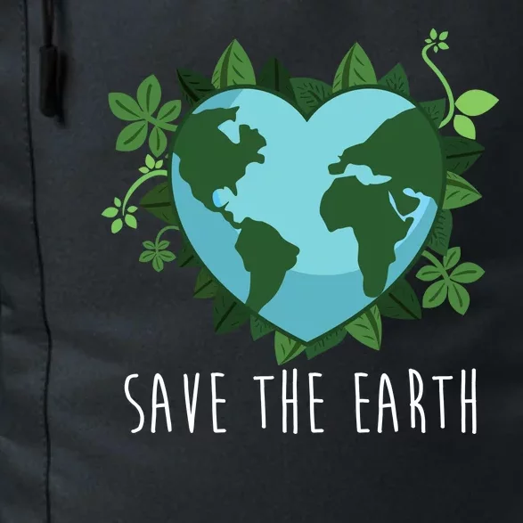 Save The Earth Planet Heart Earth Day Daily Commute Backpack