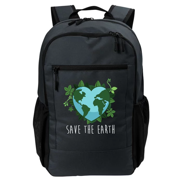 Save The Earth Planet Heart Earth Day Daily Commute Backpack