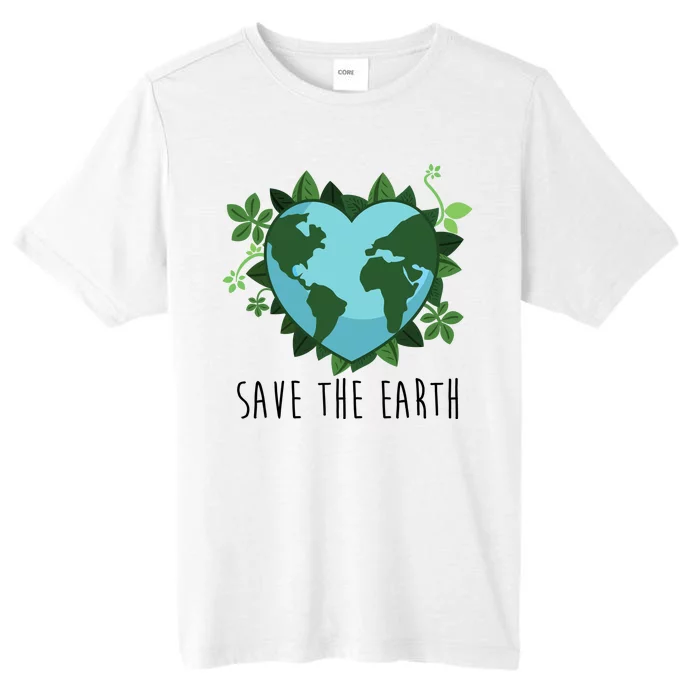 Save The Earth Planet Heart Earth Day ChromaSoft Performance T-Shirt