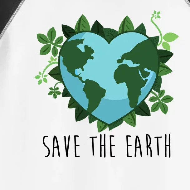 Save The Earth Planet Heart Earth Day Toddler Fine Jersey T-Shirt