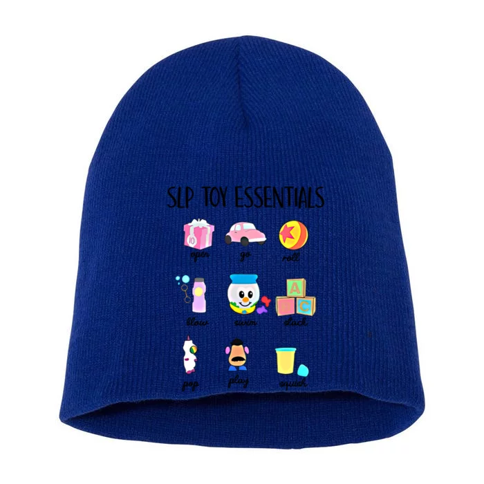 Slip Toy Essentials Slp Speech Pathologist Speech Therapy Gift Short Acrylic Beanie