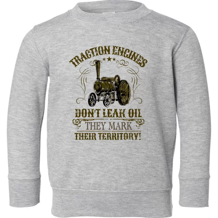 Steam Traction Engine Retirement Idea Steam Engine Toddler Sweatshirt