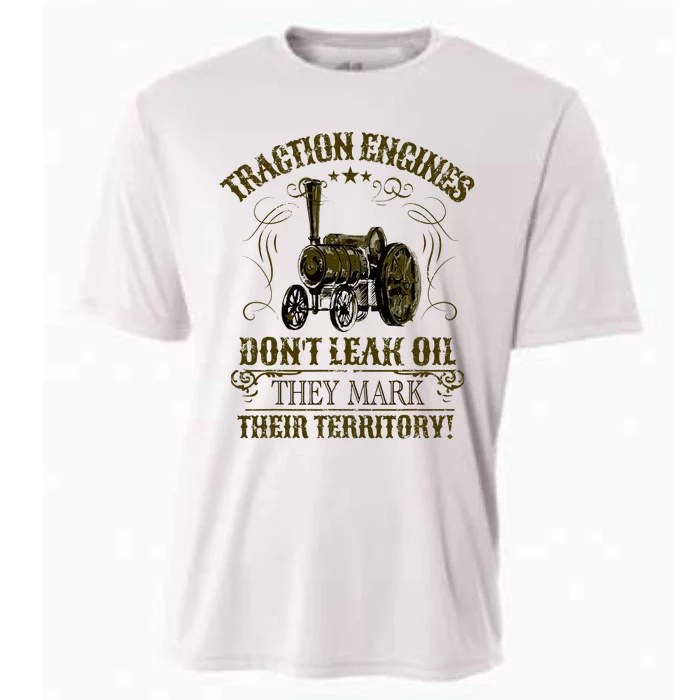 Steam Traction Engine Retirement Idea Steam Engine Cooling Performance Crew T-Shirt