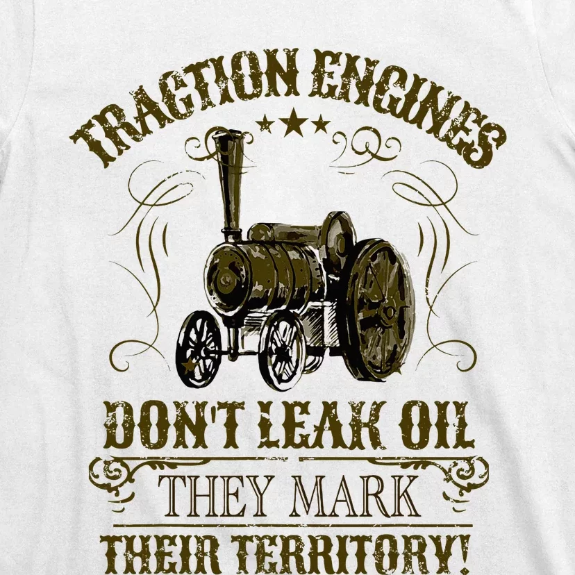 Steam Traction Engine Retirement Idea Steam Engine T-Shirt