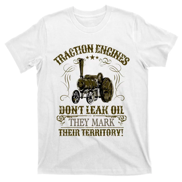 Steam Traction Engine Retirement Idea Steam Engine T-Shirt