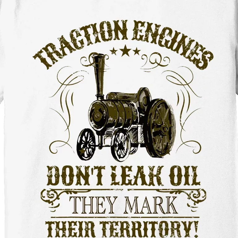 Steam Traction Engine Retirement Idea Steam Engine Premium T-Shirt