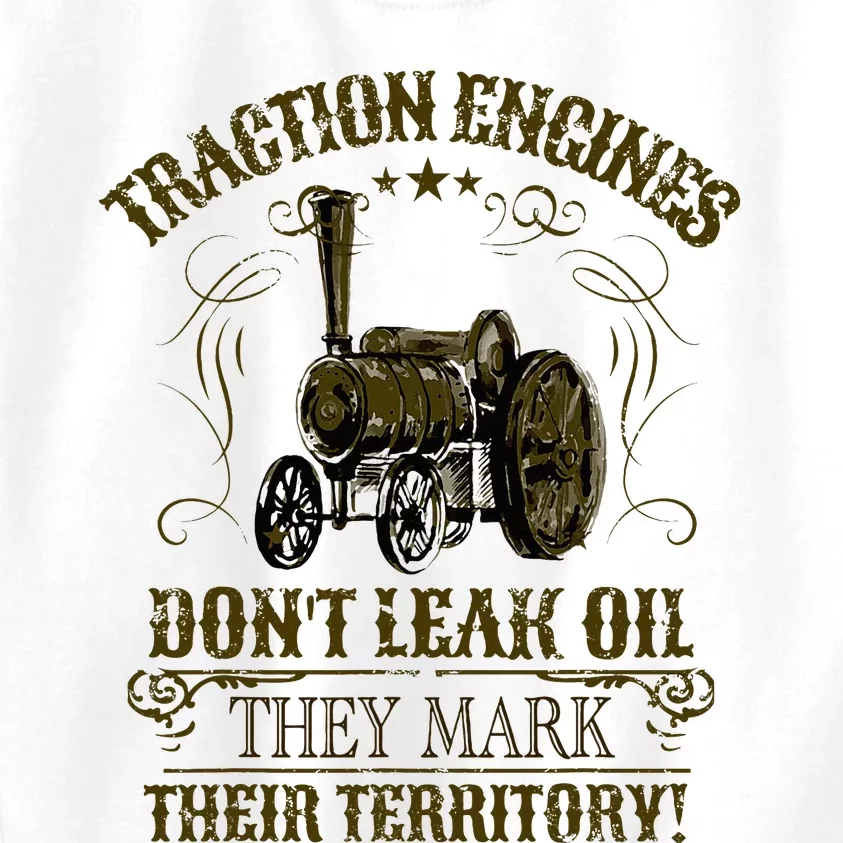 Steam Traction Engine Retirement Idea Steam Engine Kids Sweatshirt