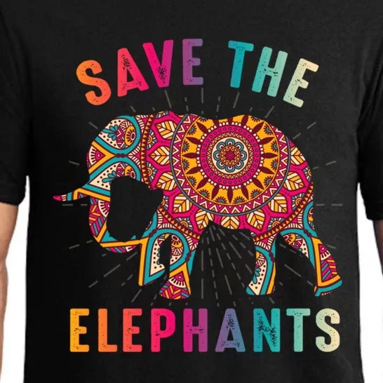 Save The Elephants Earth Day Climate Change Cool Gift Pajama Set