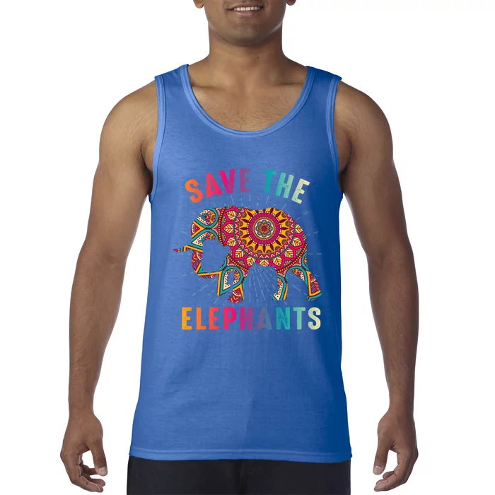 Save The Elephants Earth Day Climate Change Cool Gift Tank Top