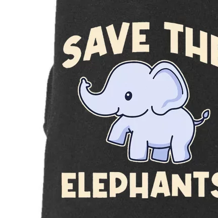 Save The Elephants Doggie 3-End Fleece Hoodie