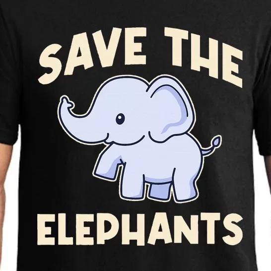 Save The Elephants Pajama Set