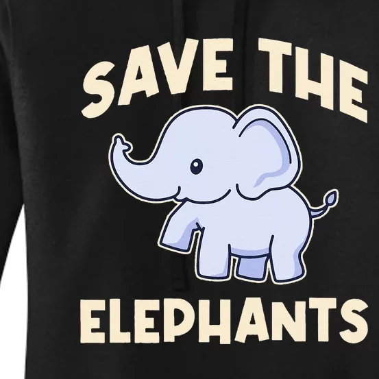 Save The Elephants Women's Pullover Hoodie