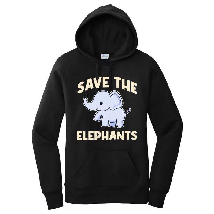 Save The Elephants Women's Pullover Hoodie