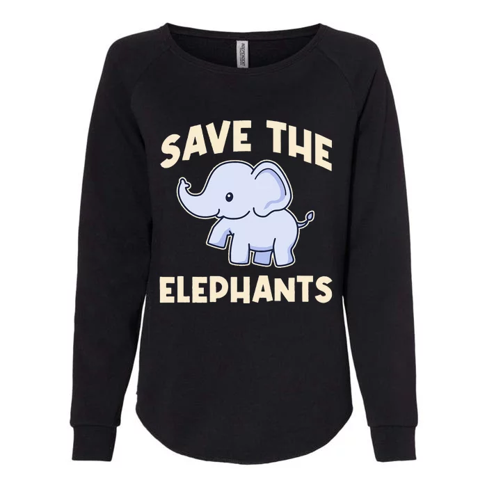 Save The Elephants Womens California Wash Sweatshirt