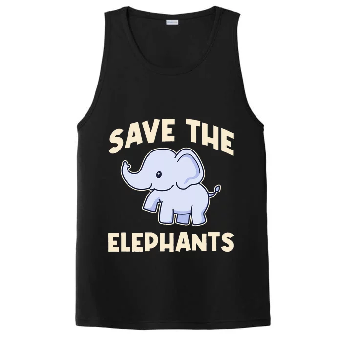 Save The Elephants Performance Tank