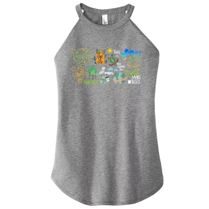 Save The Earth Day Restore Save The Planet Funny Eco Energy Gift Women’s Perfect Tri Rocker Tank