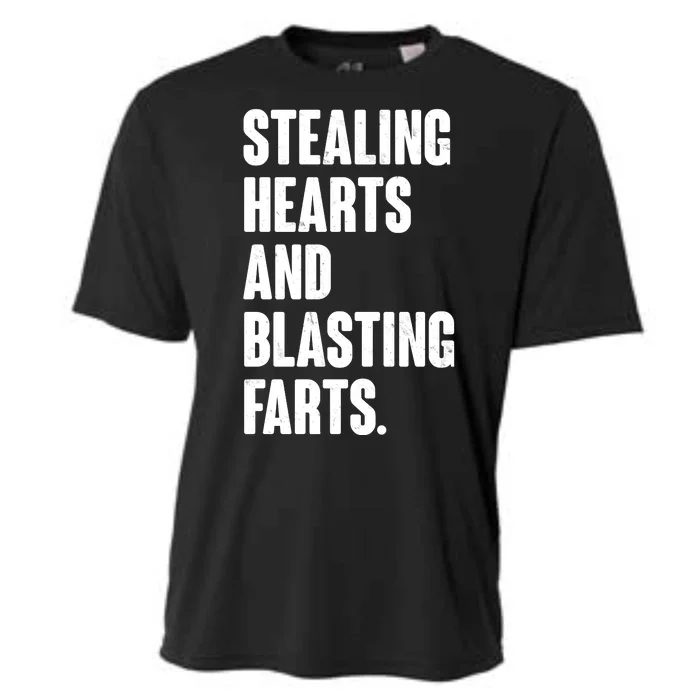 Stealing Hearts And Blasting Farts Cooling Performance Crew T-Shirt