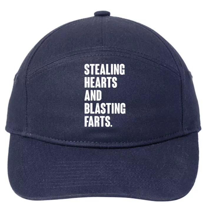 Stealing Hearts And Blasting Farts 7-Panel Snapback Hat