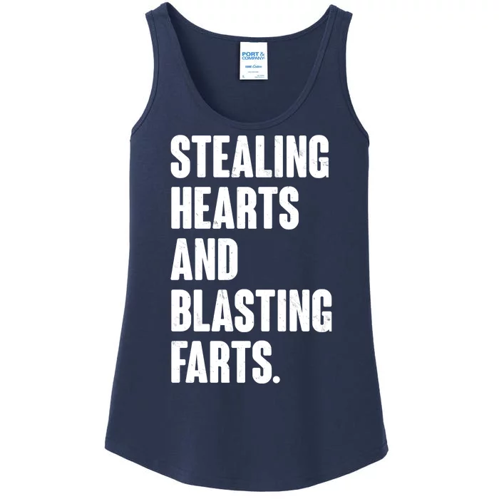 Stealing Hearts And Blasting Farts Ladies Essential Tank