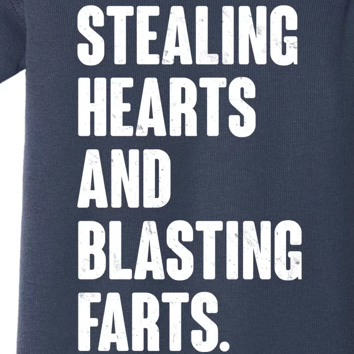 Stealing Hearts And Blasting Farts Baby Bodysuit