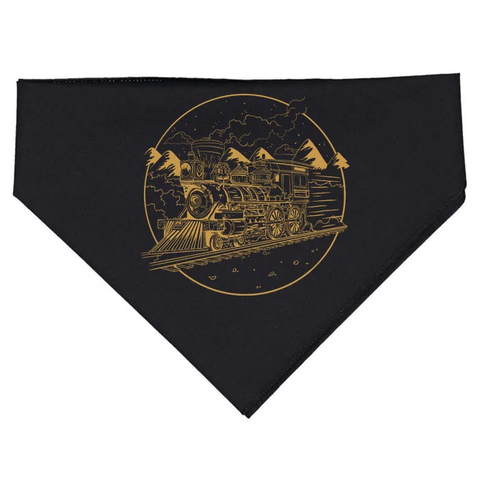 Steam Train USA-Made Doggie Bandana