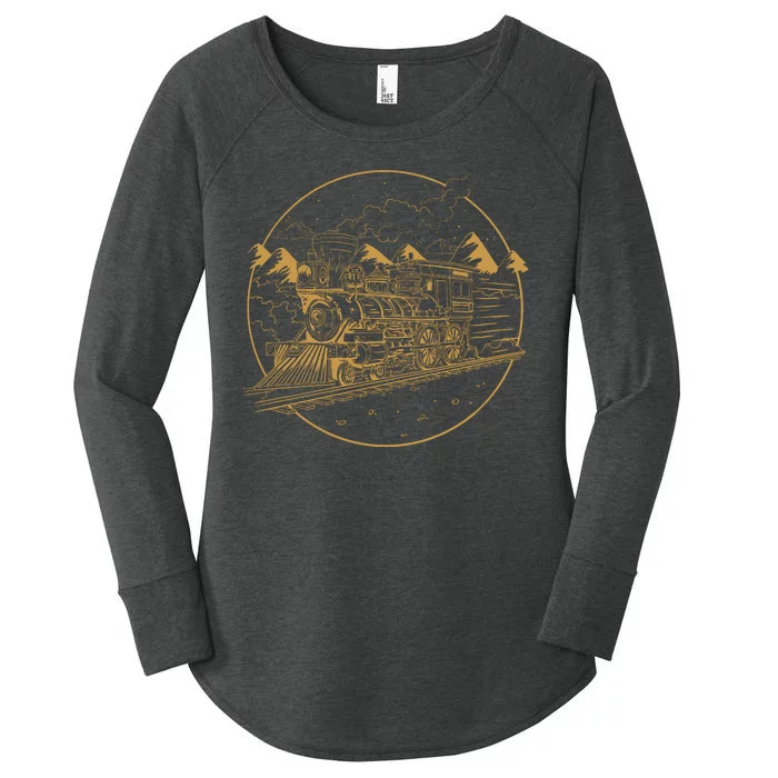 Steam Train Women's Perfect Tri Tunic Long Sleeve Shirt