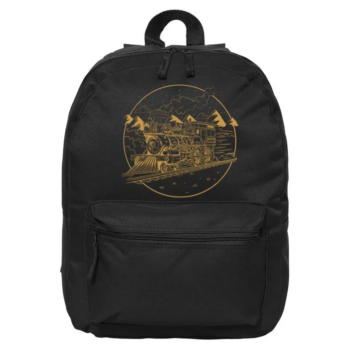 Steam Train 16 in Basic Backpack