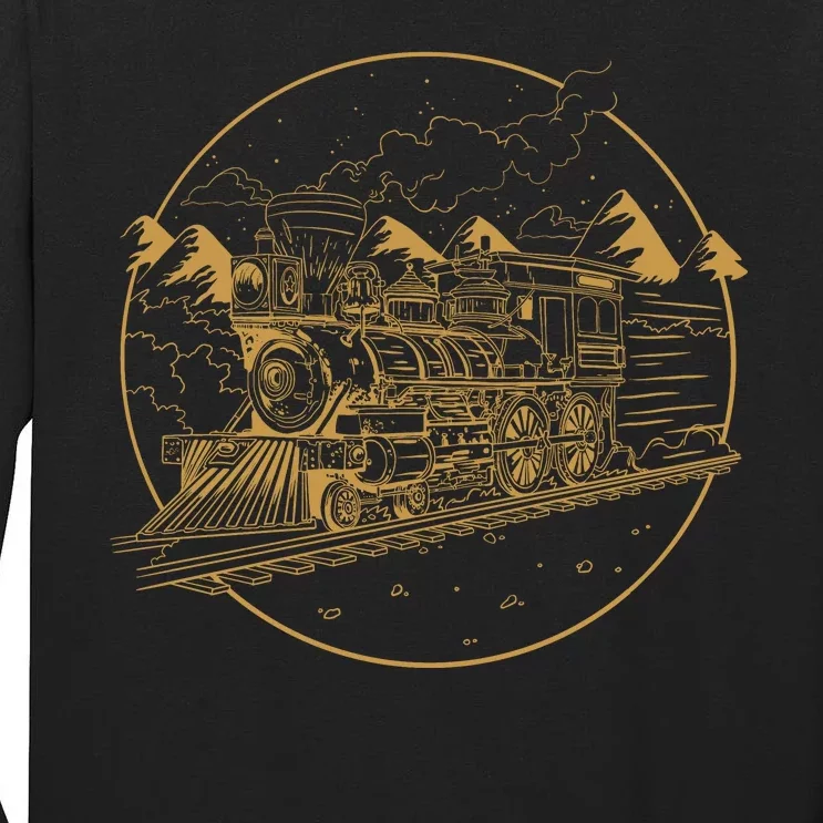 Steam Train Tall Long Sleeve T-Shirt