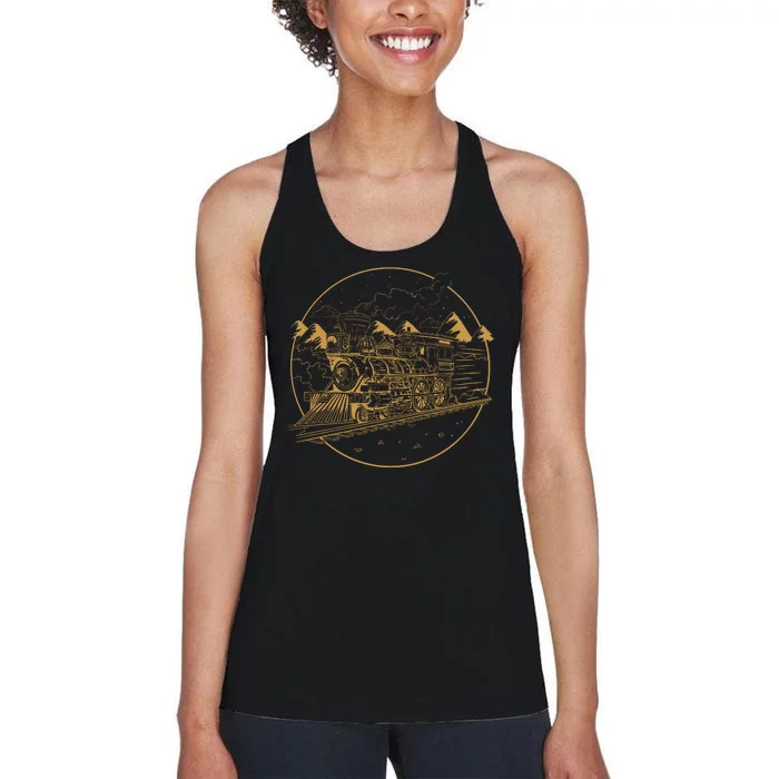 Steam Train Women's Racerback Tank