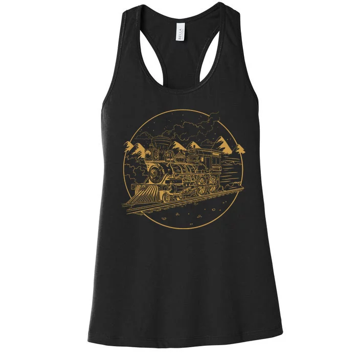 Steam Train Women's Racerback Tank