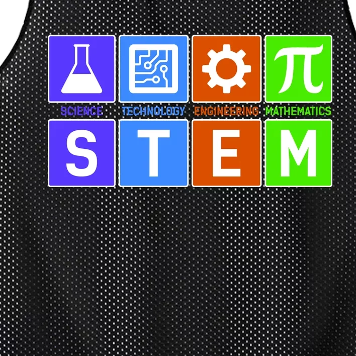 STEM - Science Technology Engineering Mathematics Mesh Reversible Basketball Jersey Tank