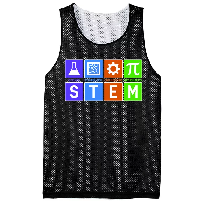 STEM - Science Technology Engineering Mathematics Mesh Reversible Basketball Jersey Tank