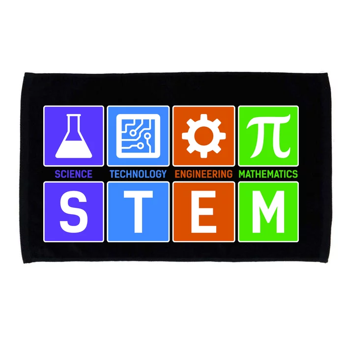 STEM - Science Technology Engineering Mathematics Microfiber Hand Towel