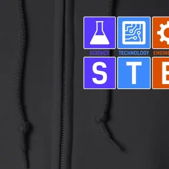 STEM - Science Technology Engineering Mathematics Full Zip Hoodie