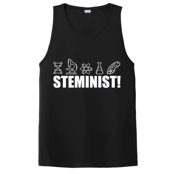 Steminist March For Science Logo Performance Tank