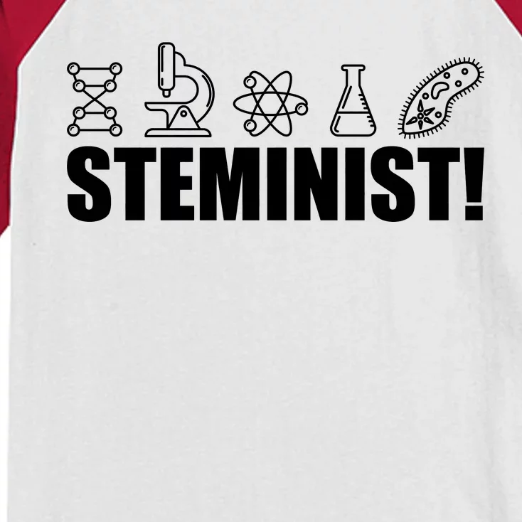 Steminist March For Science Logo Kids Colorblock Raglan Jersey